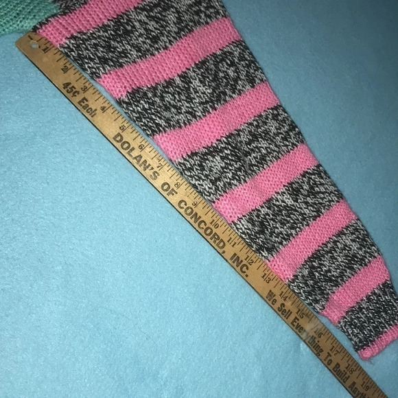 NATHALIE B. Pocket turtleneck Multi colored striped sweater size S - Picture 7 of 7